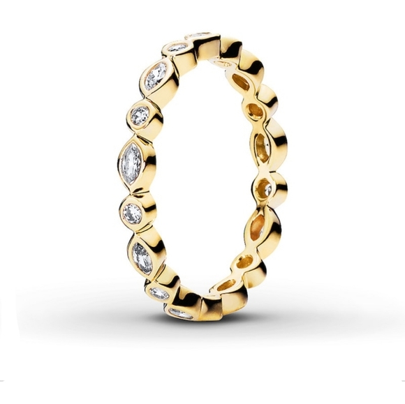 Pandora 14k brilliant marquise ring - Picture 1 of 14